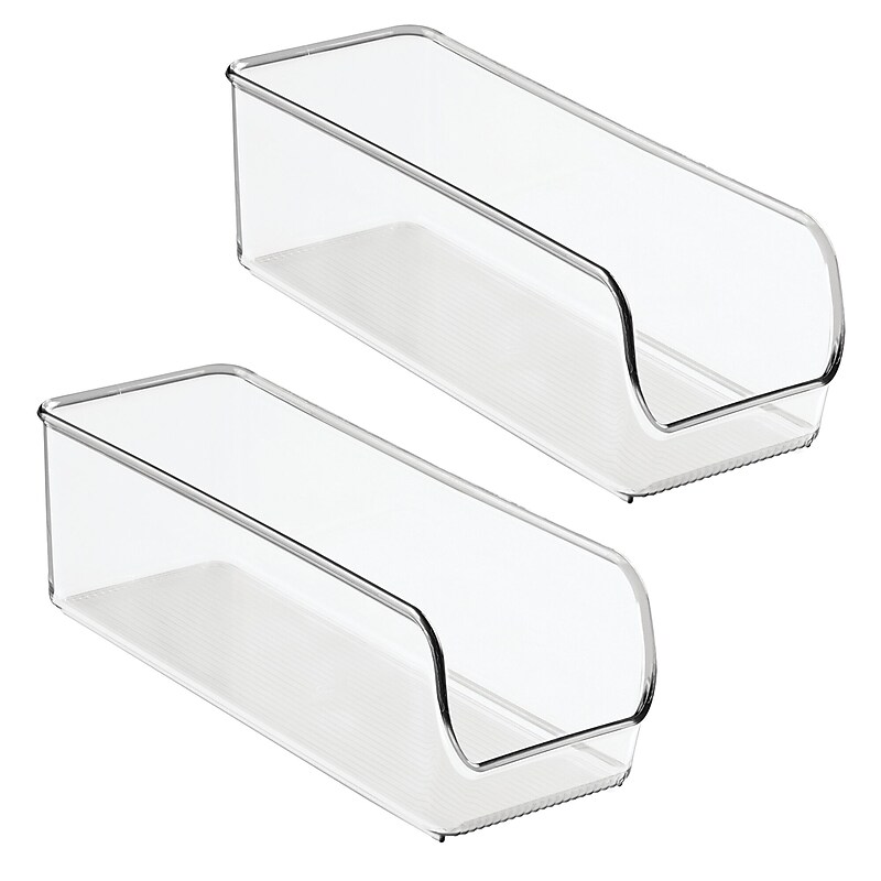 iDESIGN Stackable Plastic Accessory Tray, Clear, 2 Piece (28196M2) image 1