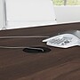 Bush Business Furniture 120W x 48D Boat Shaped Conference Table with Wood Base, Black Walnut (99TB12048BWK)~#|#~D5A3AAE6-D97E-43CB-9536269400E78221_sc7