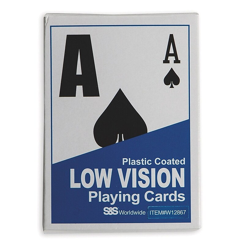 S&S Low Vision Playing Cards (W12867) image 1