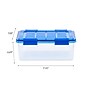 Iris 16 Quart Element Resistant Ultimate Clear Plastic Locking Storage Bin, Clear, 6/Pack (500134)~#|#~D5A7134F-7C01-48D0-B7ED0494C97491FF_sc7
