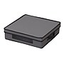 Household Essentials Large Stackable Folding Fabric Charger Plate Storage Box, 4" x 14.5"x 14.5", 14.5 Qt., Gray (52537-1)~#|#~D5AAF133-1B32-46FB-89CB85F4B1FA46EE_sc7