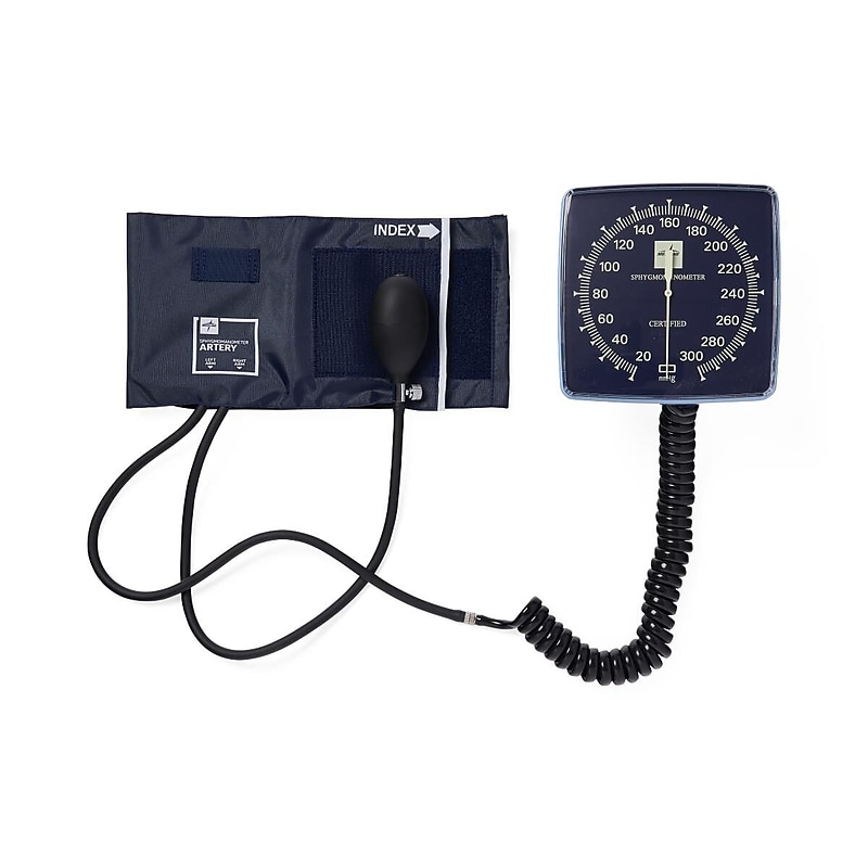 Medline Wall-Mounted Sphygmomanometer Blood Pressure Monitor, Adult (MDS9400) image 1