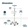 Viva Comfort Universal Vital Signs Monitor Mobile Stand with Mounting Plate for Edan M3 Series , White (ADIME912-C-MP-06-MK)~#|#~D5B38AC2-53CE-436D-8561F7D8F1151FB8_sc7