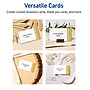 Avery Double-Dipped Gold Edge Matte Blank Card, White, 80/Pack (S00-D23)~#|#~D5B5E56E-4D4F-406D-B6A889ACF9A3C347_sc7