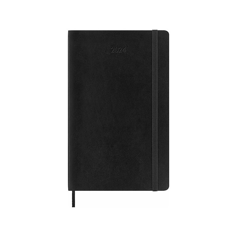 2024 Moleskine 5" x 8.25" Daily & Monthly Classic Planner, Black (8056598856484) image 1