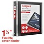 Staples Heavy Duty 1 1/2" 3-Ring Flexible Poly Binders, Black (ST62615)~#|#~D5B843A3-B7BC-4762-8291F1EDCDF3C9FB_sc7