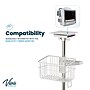 Viva Comfort Edan Elite V-Series Monitor Universal Vital Sign Mobile Stand with Mounting Plate, White (ADIME912-C-MP-07-MK)~#|#~D5BC04F7-6565-430C-B4AA2277DC3C49B1_sc7