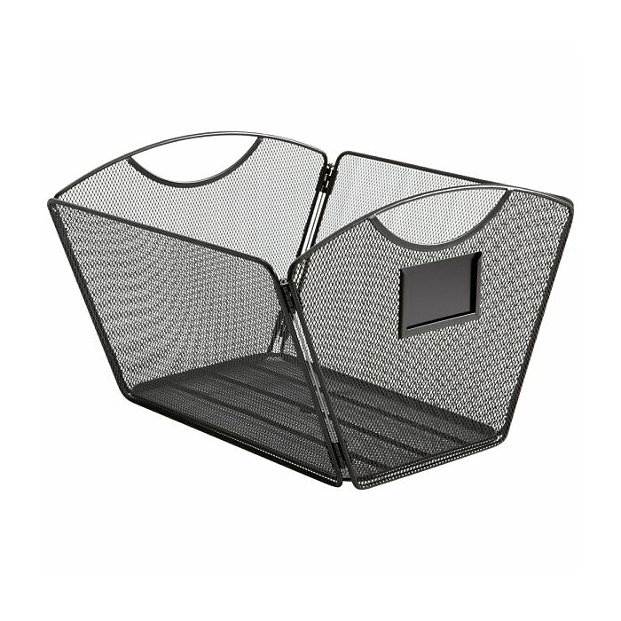 Safco Steel Mesh Desktop Tub File, Black (SAF2162BL) | Staples