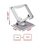 Staples TECH 10" x 8.7" Steel Adjustable Laptop Stand, Silver (ST62820-CC)~#|#~D5BE9C50-3904-451F-A8FBD52215C5517D_sc7
