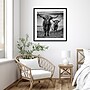 Amanti Art Highland Cow Couple by Stephane Pecqueux Wood Framed Wall Art Print, 33" x 33" (A42677163164)~#|#~D5C08803-0A7A-48B1-8DEE01670F169FF1_sc7