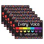 Ashley Smart Poly Gel Non-Skid Computer Mouse Pad, 8" x 10", Every Voice is Welcome Here, 6/Pack (ASH12500-6)~#|#~D5C65573-6C8C-4338-82D0348DA0DCB1E9_sc7
