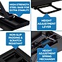 Mount-It! 32"W Rectangular Adjustable Metal Standing Desk Converter, Black (MI-7929BLK)~#|#~D5C73733-1A74-4117-AC5B8838E34C8889_sc7
