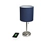 Creekwood Home Oslo LED Table Lamp, Brushed Steel/Navy Blue (CWT-2012-NV)~#|#~D5CFE47E-CE90-4A1E-9F356BC69CB08427_sc7