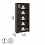 Bush Business Furniture Easy Office 60"W Cubicle Workstation, Mocha Cherry (EOD260MR-03K)~#|#~D5D4186B-E3DA-4D30-98B70CFA5FF437AB_sc7