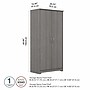Bush Furniture Cabot 61" Storage Cabinet with 4 Shelves, Modern Gray (WC31399)~#|#~D5D4E7AE-0C0E-4231-ACAFC508C0E5CF76_sc7