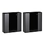 Viva Essentials Double Box Vertical Glove Dispenser, Acrylic, Black, 2/Pack (902-02-BLK-2PK)~#|#~D5D5EB41-9B26-4AD4-9F00FCDCE94664E8_sc7