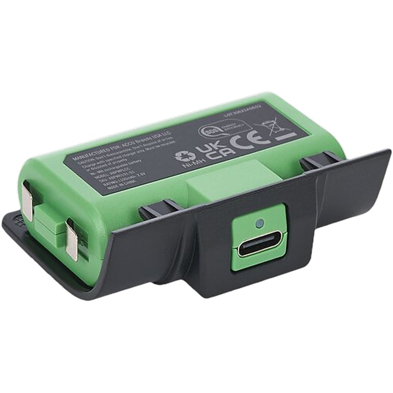 PowerA Rechargeable Battery Pack for Xbox Series X/S, Green/Black (XBPW0191-01) image 1