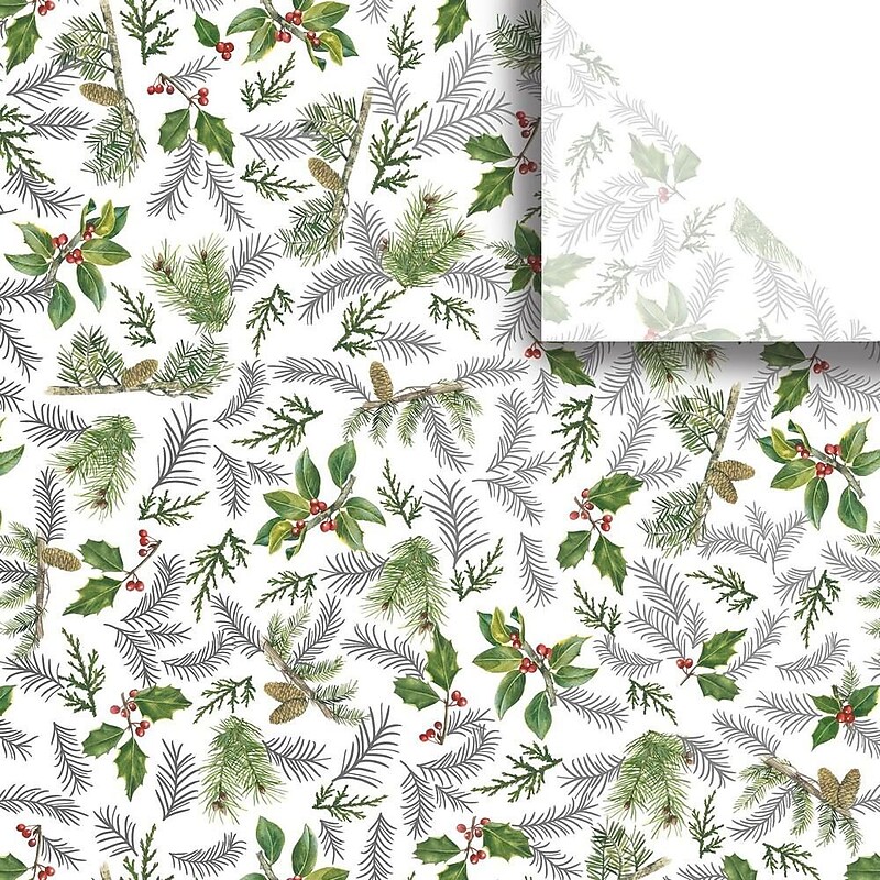 JAM Paper 20" x 30" Tissue Paper, Glistening Pine, 240 sheets/Pack (526BXPT7411) image 1