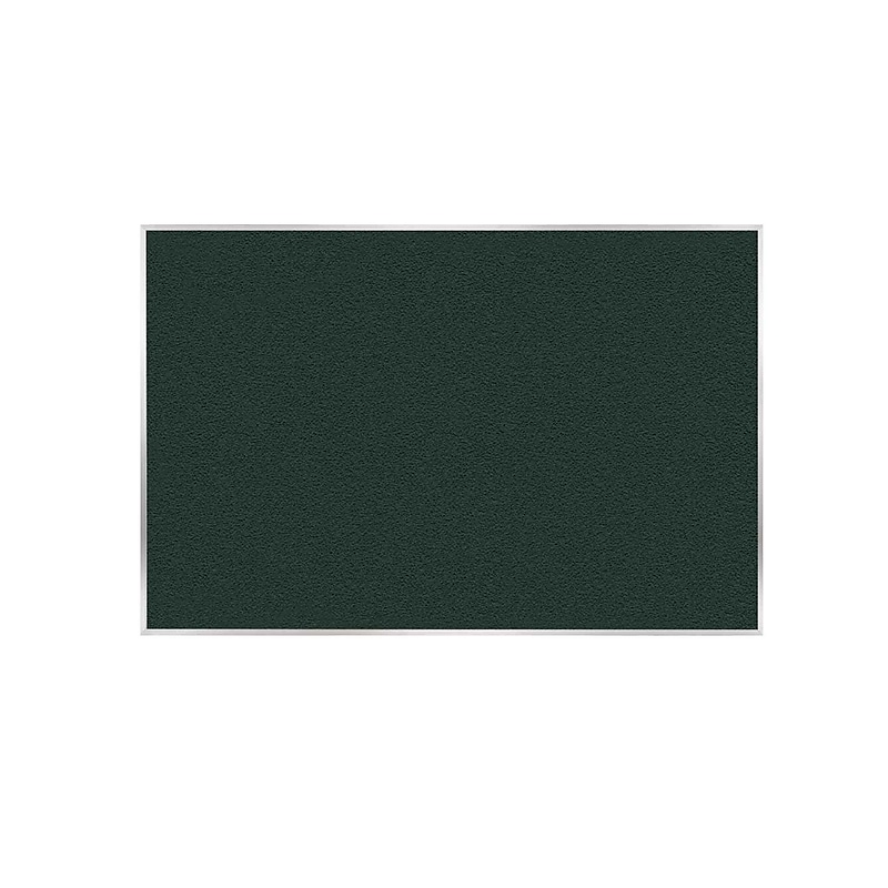 Ghent Vinyl Bulletin Board, Satin Aluminum Frame, 4' x 7'-4", Ebony (AV47-183) image 1