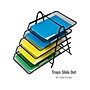 Mind Reader 5-Tier Paper Desk Tray and File Folder Set, Metal, Multi (5TFOLDERS-BLK)~#|#~D5DFE7C8-8FE1-45C0-97253C6B944A4FD1_sc7