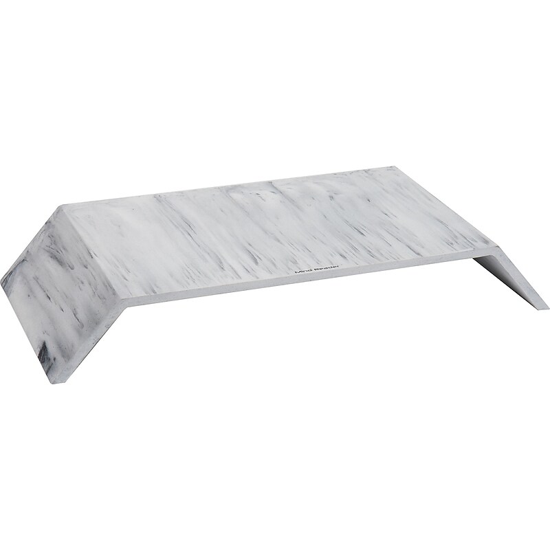 Mind Reader Contemporary Monitor Stand and Laptop Riser, White (MARMON-WHT) image 1