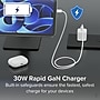 Plugable GaN USB-C Charger Block, 30W, White (PS-30C1W-3X)~#|#~D5E0E9D5-96B0-4628-92AAE2D607C66C99_sc7