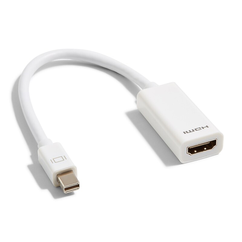 NXT Technologies 0.5' Mini DisplayPort/HDMI Audio/Video Adapter, White (NX60397) image 1