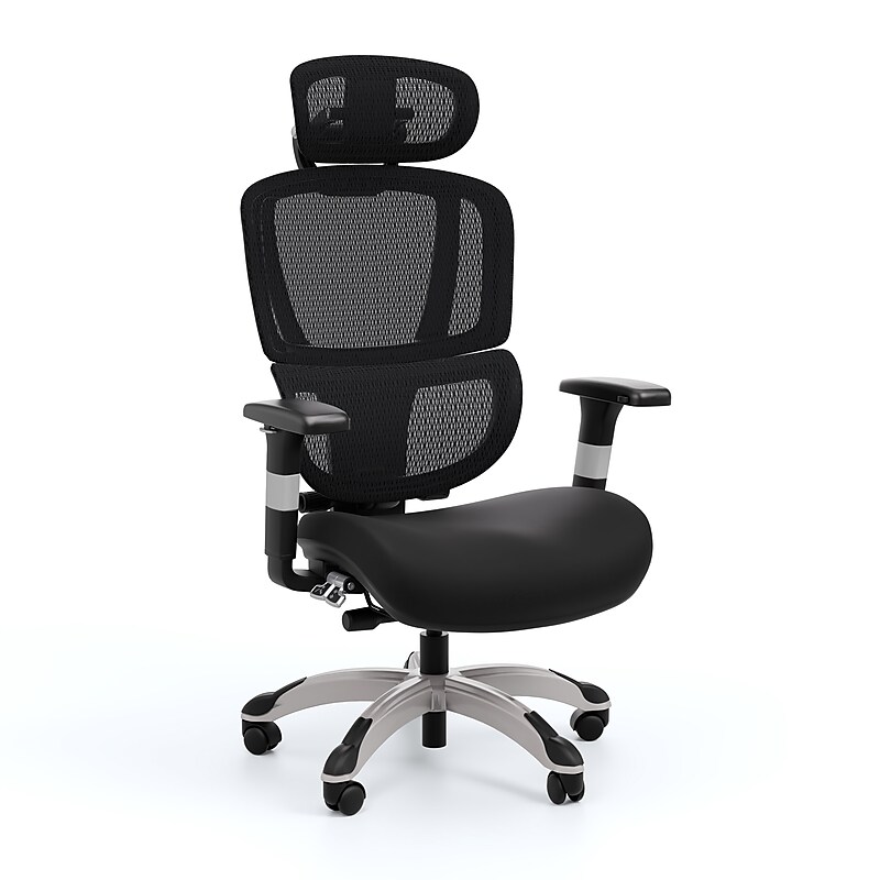 Staples Hyken Pro Ergonomic Mesh Swivel Task Chair, Black (ST63228) image 1