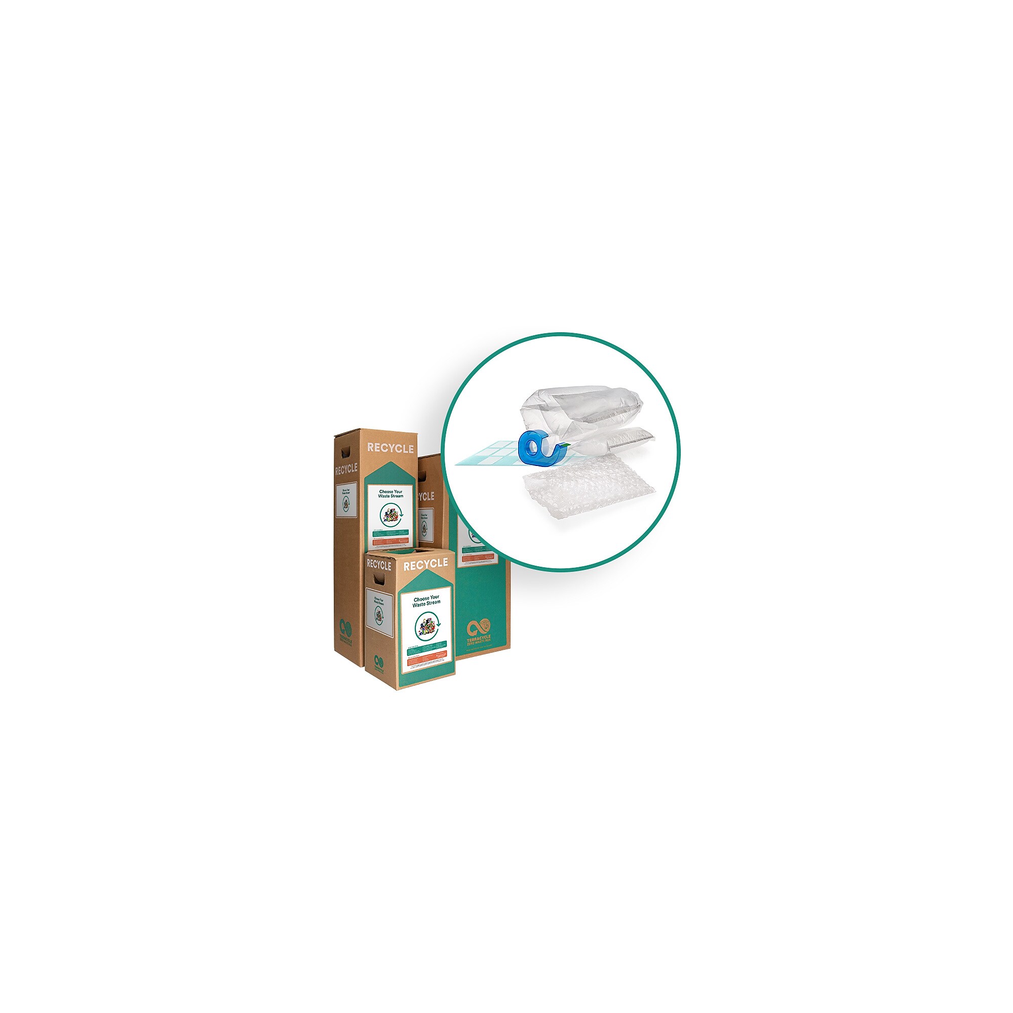 TerraCycle Cardboard Shipping Materials Recycling Box, 22 Gallon, White and Green (791) Sansujyuku sansujyuku.com