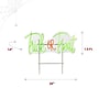 Haunted Hill Farm 1-Ft. Neon Green & Red LED Trick or Treat Decoration, Indoor & Covered Outdoor, Plug-in (HHLED026TTSTK-GRN)~#|#~D5EC2960-9CE5-4291-A022BEF81A18D2E6_sc7
