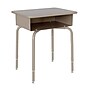 Flash Furniture Billie 24"W Student Desk with Open Front Metal Book Box, Gray Granite/Silver (FDDESKGYGY)~#|#~D5F08B70-CBD7-43CB-9257C0FA23933848_sc7