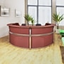 Regency Marque 142"W Curved Reception Desk Workstation, Mahogany (77294MH)~#|#~D5F2C74A-7CE5-474D-959FEA1766668594_sc7