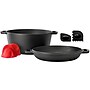 MegaChef Cast Iron 5 Qt. 2-in-1 Dutch Oven, Black (935121252M)~#|#~D5F60736-BE3D-4EED-97F344DB7F546326_sc7
