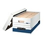Bankers Box Medium-Duty Corrugated File Storage Boxes, Lift-Off Lid, Letter Size, White/Blue, 20/Carton (0070110)~#|#~D5F75EC2-9ED2-40CC-8D352D996D2B42A7_sc7