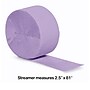 Creative Converting Touch of Color Streamer, Luscious Lavender, 12/Pack (078490)~#|#~D5F9D6FF-FCE8-411E-B69C608607594789_sc7