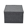 Household Essentials Jumbo Storage Box with Lid in Breathable Canvas and Convenient Handle, (HH7515-1)~#|#~D6009CC4-6FD5-4D2D-BA356FD12940E652_sc7