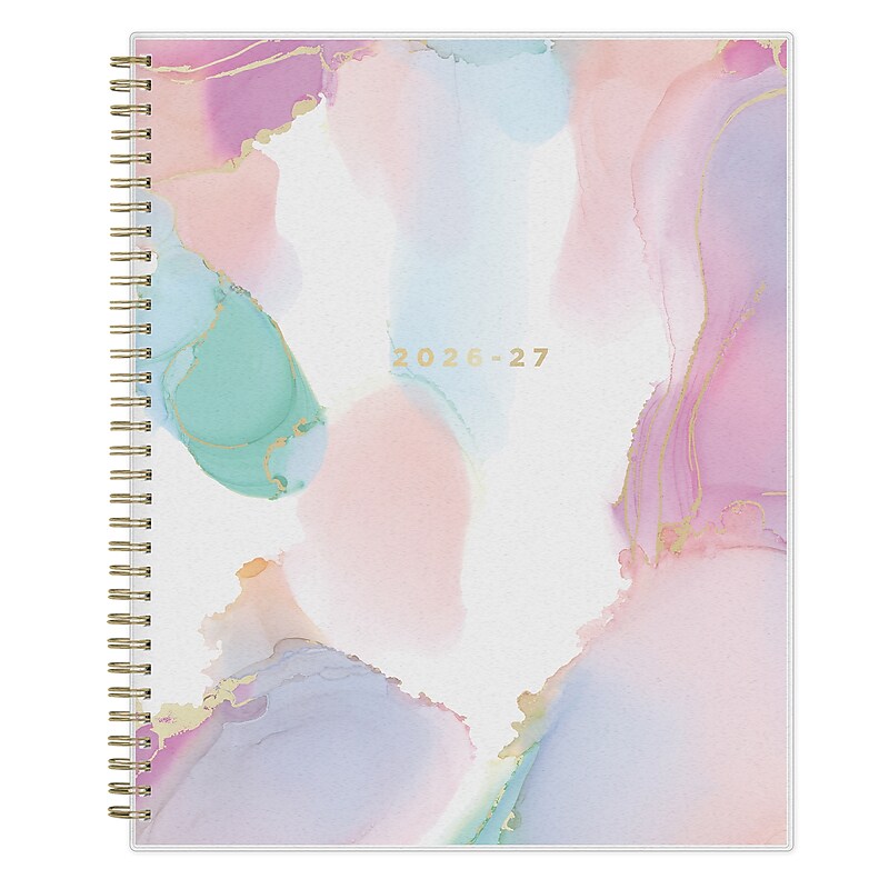 2026-2027 Blue Sky Smoke Frosted 8.5" x 11" Academic Weekly & Monthly Planner, Plastic Cover (133681-A27) image 1