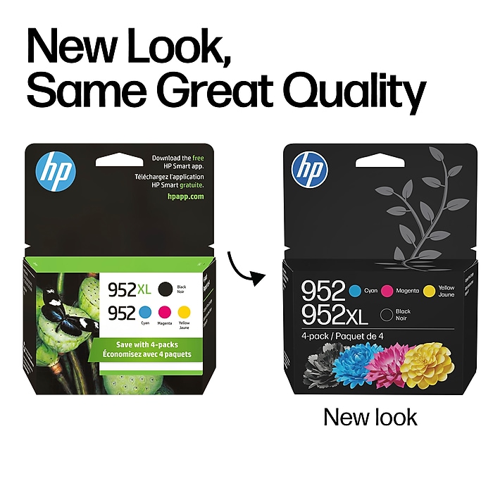 HP 952XL/952 Black High Yield and Cyan/Magenta/Yellow Standard