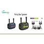 Worryfree Gadgets Party Box Wireless Bluetooth Portable Speaker with 2 Mics & Tripod, Water Resistant, Gray (WPB2-GRY)~#|#~D611013B-A2EA-4F66-BDC5C48762FA52DB_sc7