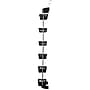 Household Essentials 57" Black Iron & Plastic Overdoor Organizer with Six Baskets, Black (HH2157-1)~#|#~D6125847-B499-452A-AFD1357DDD2DF2D6_sc7