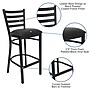 Flash Furniture Metal Back Vinyl Restaurant Barstool, Black (XUDG697BBARBKV)~#|#~D6125E6F-13E6-4BCF-B93E301C9309AF48_sc7