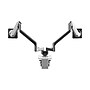 Humanscale Dual Monitor Arm, Polished Aluminum (X22DBW)~#|#~D61D9BD3-DC39-4829-A4175961BCB4572E_sc7