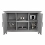 Bush Furniture Key West 30" Accent Cabinet with Doors and 4 Shelves, Cape Cod Gray (KWS146CG-03)~#|#~D61E1BD1-E093-4AE9-82481BBCF3C45237_sc7