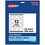 Avery Laser/Inkjet Starburst Multipurpose Labels, 2.25"  Dia, Matte White, 3000/Box (94608)~#|#~D622765E-29A2-4CCE-A79076A95BAD44C4_sc7