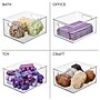 iDESIGN Small Stackable Plastic Storage Bin with Handles, Clear (63898)~#|#~D6255327-B059-4829-AC68ACFD0EF8DA51_sc7
