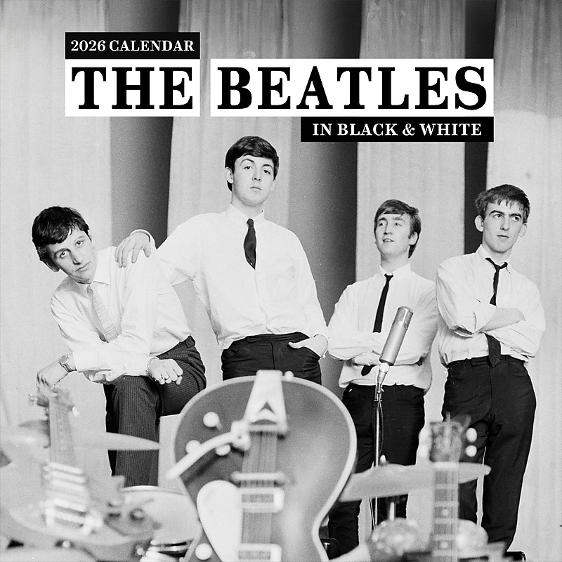 2026 TF Publishing 12" x 17" TF Publishing 12" x 12" The Beatles: In Black & White 26-1102 image 1