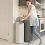 iTouchless Stainless Steel Round Sensor Trash Can with AbsorbX Odor Control System, White, 13 Gal. (MT13RW)~#|#~D62E5C03-1889-4D47-A3B24F2F1FD66BB9_sc7