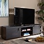 Baxton Studio Rikke TV Stand, Screens up to 78", Gray/Walnut (152-9152-HiT)~#|#~D62F3405-3BE4-435C-AD54469EA4C7F99A_sc7