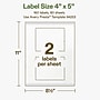 Avery Hemp Rectangle Laser/Inkjet Multipurpose Labels, 4" x 5", Off-White (160/Box)~#|#~D62FCCE9-CF5F-446A-93A05574866644BD_sc7