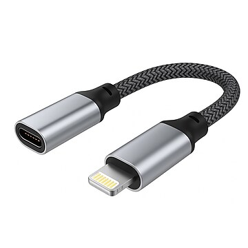 Apple Lightning to USB-A/USB-C Adapter, Male to Female, White